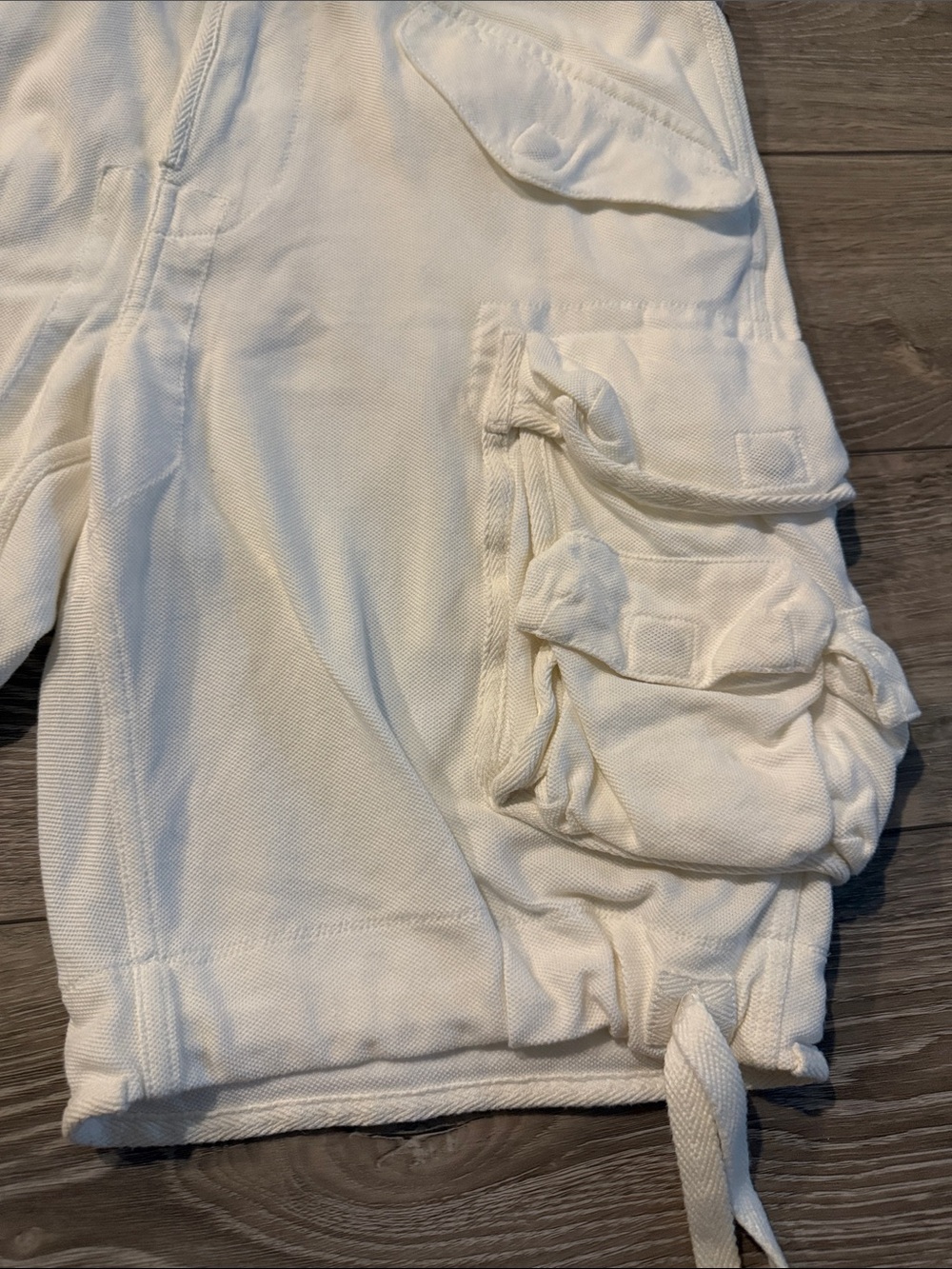 Vintage/Y2K Men’s Polo Off-White Cargo Shorts Sz M - Picture 7 of 12